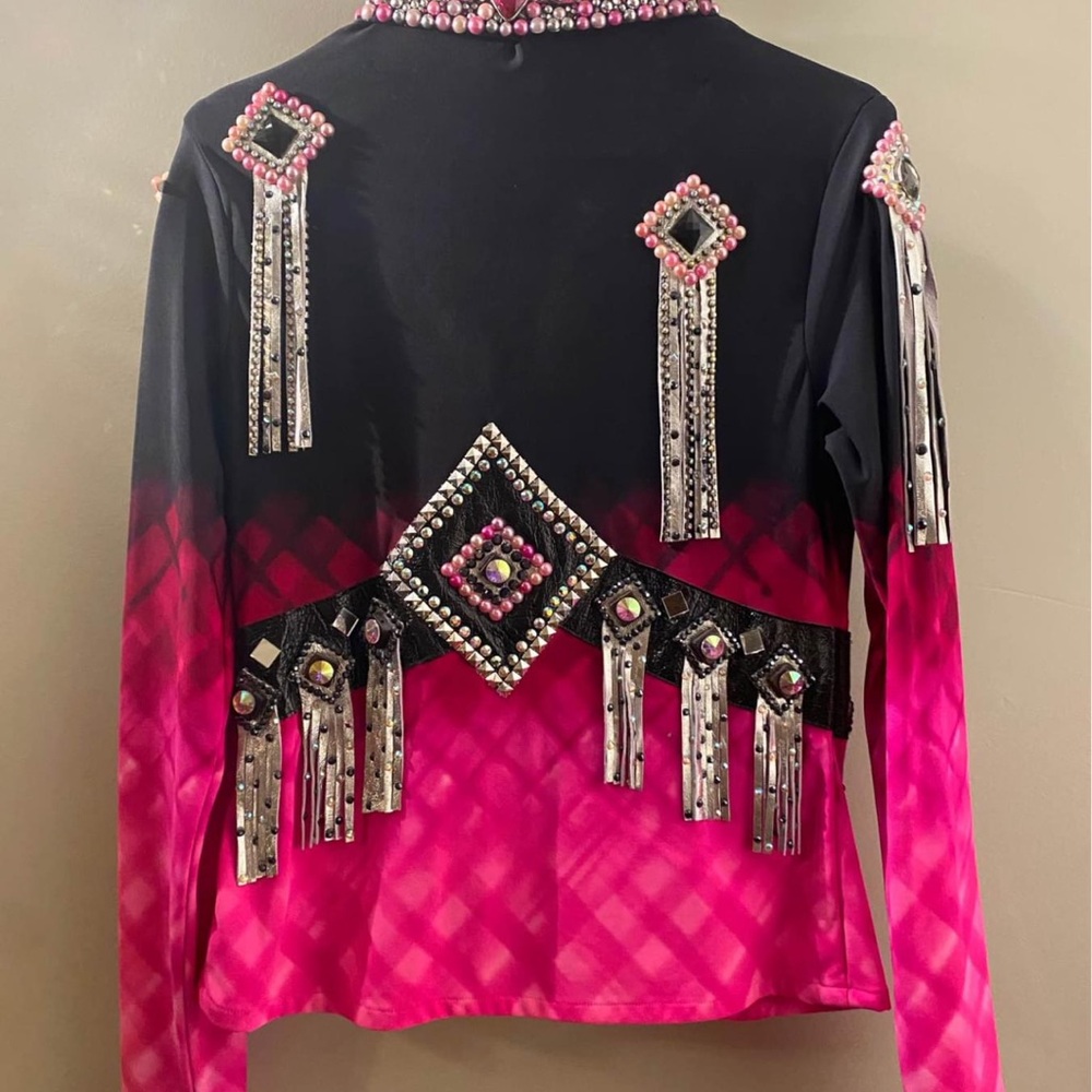 Black and Pink Horse Show Jacket/Shirt - Picture 2 of 4